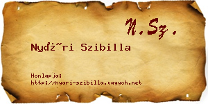 Nyári Szibilla névjegykártya